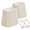Beige, variant on Burgundy Red Rectangle Cut Corner Lamp Shades Set of 2, 10in Top x 13in Bottom