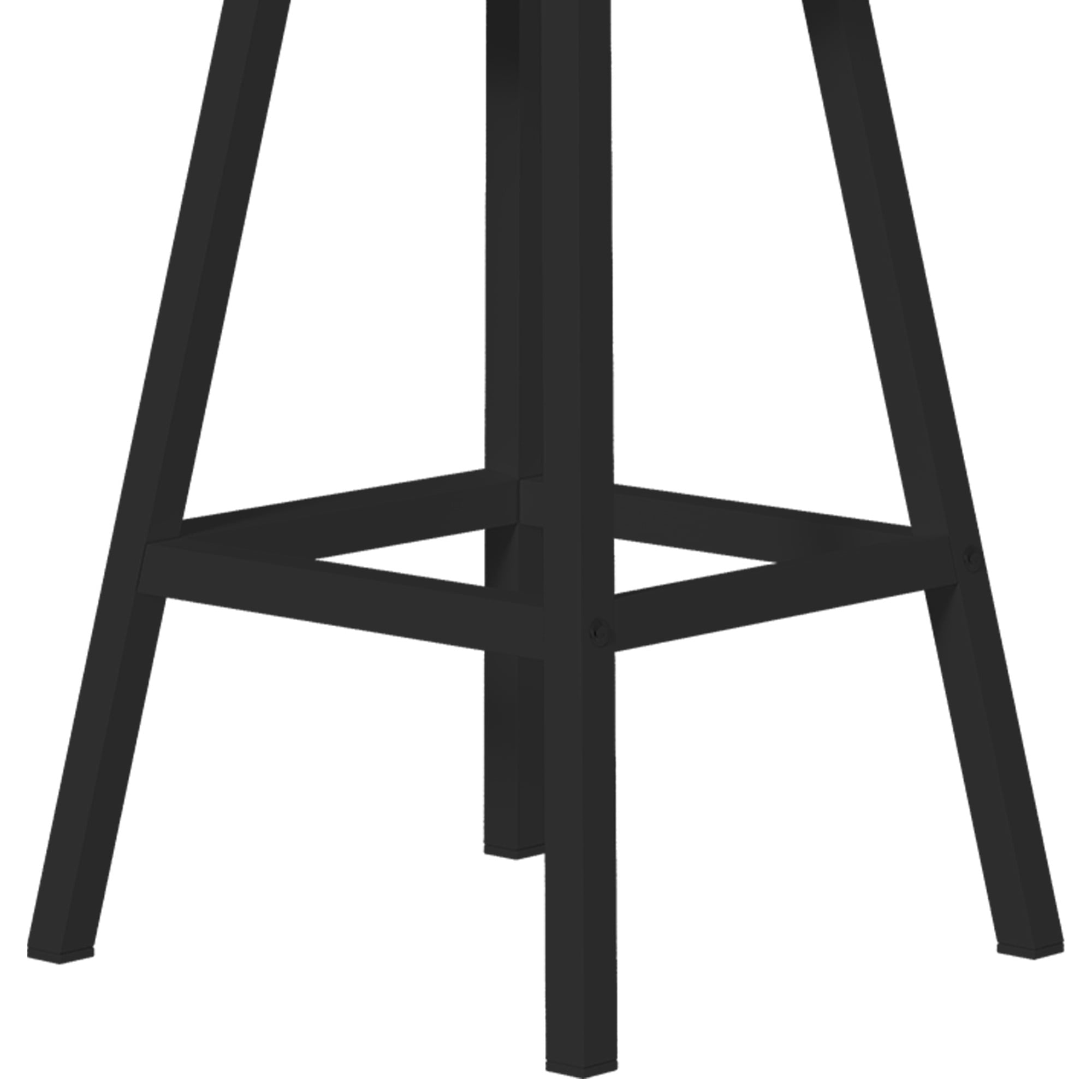 Craftian Kitchen Island Cart with Charging Station & Bar Stools, Kitchen Island with Storage & Drop Leaf, Black