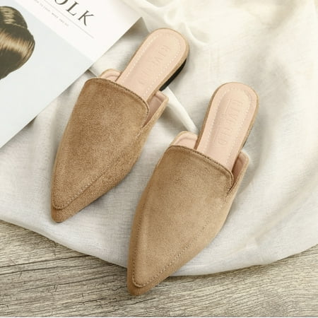 

Mules for Women Flats Comfortable Pointed Toe Women Mules