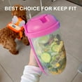 thumbnail image 4 of Keep Fit Salad Meal Shaker Cup with Fork and Dressing Holder, Health Container, Portable Vegetable Breakfast - style:style3, 4 of 5