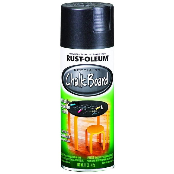 Rust-Oleum 1913830 Specialty Chalkboard Spray Paint 12 oz, Black, 6-Pack,