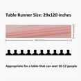 thumbnail image 6 of 10FT Light Pink Chiffon Table Runner 12x118 Inches for Wedding Reception Rustic Birthday Party Decorations, 6 of 7