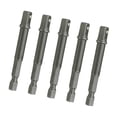 thumbnail image 1 of Juego de 5 adaptadores de extensión de dados, puntas de destornillador, adaptador de dado a taladro, vástago hexagonal de 1/4" para herramientas 25 mm, 1 of 8