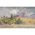 thumbnail image 3 of Jean-Baptiste-François Arnaud-Durbec 14x11 Black Modern Framed Museum Art Print Titled - The Hill at the Mill in Montmartre (1871), 3 of 5