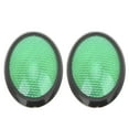 thumbnail image 3 of 2 pegatinas reflectantes universales ovaladas verdes para coches, motocicletas y camiones., 3 of 14