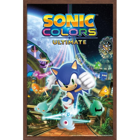 Sonic Colors: Ultimate (2021) - Key Art Wall Poster, 22.375" x 34" Framed