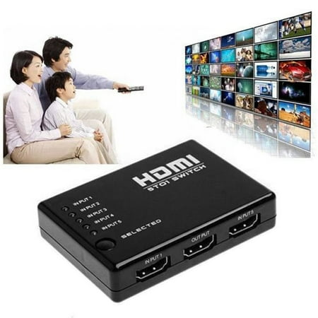 5 In 1 1.4 Version 1080P HDMI Switch Switcher HD Video Support HDMI