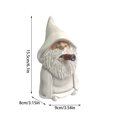 thumbnail image 2 of ¡Venta caliente! Adornos de estatuillas de dedo medio, divertidos gnomos de jardín, estatuas al aire libre, decoración de escultura enana de 5,9 pulgadas para patio exterior, 2 of 2