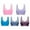 Multicolor bras, variant on Pimelu Bras for Women Wireless Bras 5pcs Sports Bras for Women Comfort Stretchy Seamless Pullover Yoga Sports Ladies Full Coverage Push up Underwear with Removable Pads