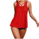 thumbnail image 2 of Traje de baño de 2 piezas para mujer, trajes de baño para mujer, traje de baño bikini de color liso sin espalda con tirantes para mujer, traje de baño de nailon para mujer, 2 of 5