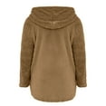thumbnail image 4 of OKBOP Sweater for Women,Women Fashion Button Plush Tops Hooded Loose Cardigan Wool Winter Coat Winter Jacket, 4 of 4
