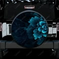 thumbnail image 1 of Dark Abstract Flower Polyester Universal Spare Wheel Tire Cover Custom Tire-Covers for Trailer RV SUV Truck Camper, 1 of 5