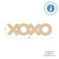thumbnail image 2 of XOXO Unfinished Wooden Signs 18 inches, Pack of 50 XOXO Decor Letters, Wood Cutouts for Crafts and DIY Valentines Day Décor, by Woodpeckers, 2 of 6