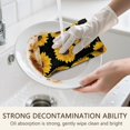 thumbnail image 5 of 2 Pcs Funny Kitchen Towels,Black Sunflower Pattern Microfiber Dish Towels,Kitchen Tea Towels,Kitchen Towel Set (18" X 26"), 5 of 7
