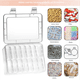 thumbnail image 3 of 42X Caja de almacenamiento pequeña con tapa Caja de plástico transparente pequeña Caja de almacenamiento de plástico Mini organizador vacío, 3 of 6
