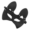 thumbnail image 1 of Accesorio para Fiesta de Disfraces BuyWeek Máscara de Gato de Cuero PU Media Cara, 1 of 12