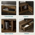 thumbnail image 2 of Bestier Floating TV Stand for TVs up to 90" LED Entertainment Center for Living Room, Walnut, 2 of 8