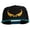 Black Teal, variant on Abstract Wings Design Embroidered Snapback Cap - Black Silver OSFM
