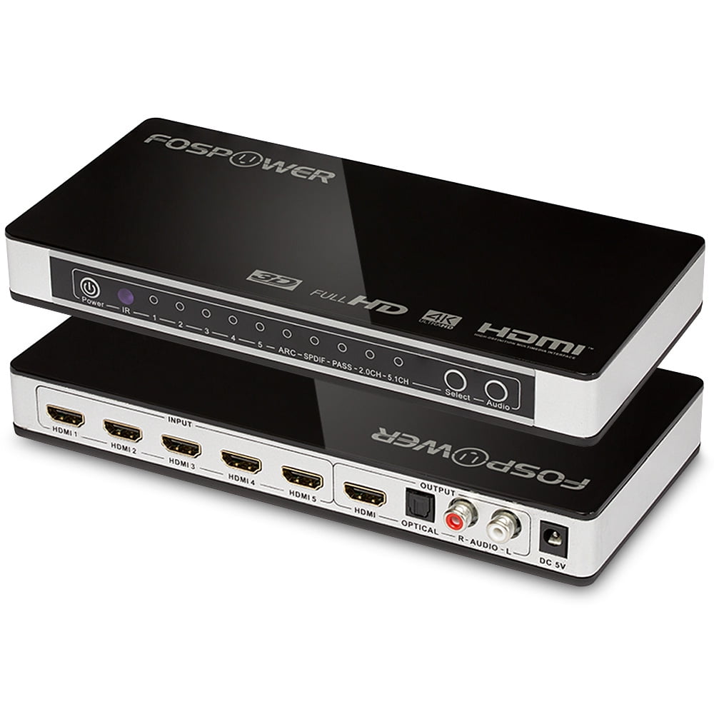 Multiplicador 5 Puertos HDMI 4K TV DVD Switch Ultra HD 5 en 1