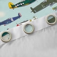 thumbnail image 4 of Manfei Colorful Airplane Black Out Curtains,Aircraft Theme Curtains Pack of 2 (42x63 Each),Green Blue Bedroom Curtains For Boys Kids,Super Cozy Room Decor, 4 of 6