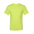 thumbnail image 5 of Hanes Men's Hi-Vis Workwear Pocket T-Shirt, Short Sleeve Work Tee, Durable, Safety Green, S, 5 of 5