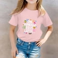 thumbnail image 5 of XADYUY 100 Days Of School Shirt Kids Girls 100 Days Later Graphic School Shirt Crew Neck Short Sleeve Tee Top Cute Casual Happy Clothing,Pink,9-10Years, 5 of 5