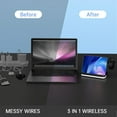 thumbnail image 4 of Wireless Charger Station For Samsung Z Fold 5, 4 in 1 Foldable Fast Charging Stand Dock for Galaxy Z Fold 4/3, Z Flip 5/4/3, S24/S23/S22, Note20/10 Ultra, Watch 6/5/Pro/4/3, Earbuds 2/2 Pro/Live, 4 of 14