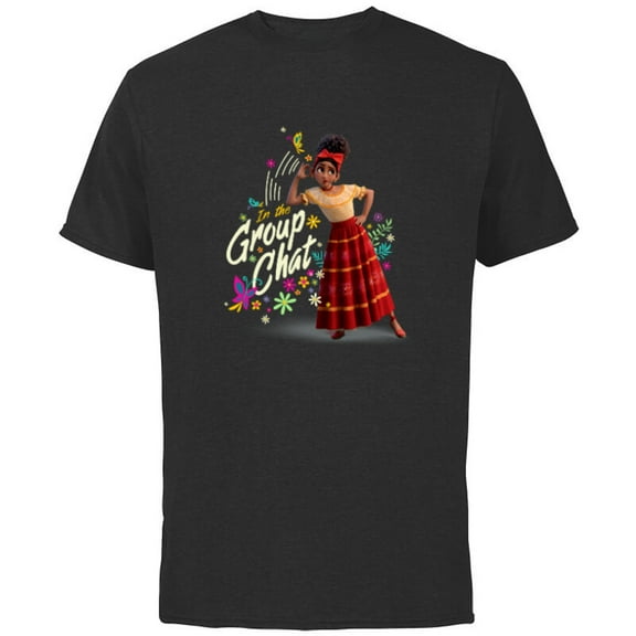Disney Encanto Dolores - Short Sleeve Cotton T-Shirt for Adults - Customized-Black