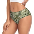 thumbnail image 2 of Balery Tropical Plants Green Ropa Interior de Algodón para Mujer con Dibujo – Braguitas Cómodas y Elásticas, Estilo Clásico-Small, 2 of 6