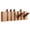 Contrast color, variant on Natural Walnut Wood Piano Key Coat Rack, Wall Mounted Folding Hooks for Entryway, Bedroom, Kitchen - Space-Saving & Elegant Design (4 & 6 Hooks)