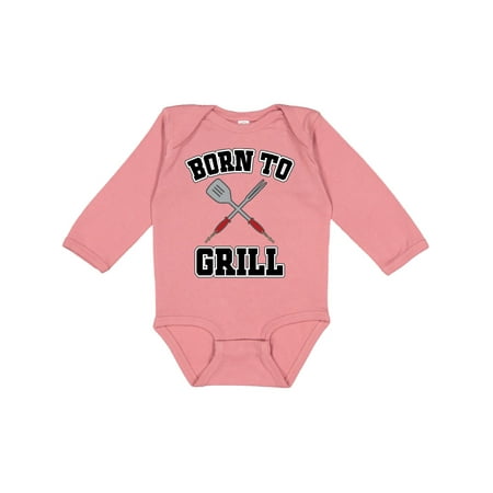 

Inktastic BBQ Born to Grill Gift Gift Baby Boy or Baby Girl Long Sleeve Bodysuit