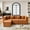 Rust Red (4 Modules), variant on BEHOST 102.5" Modular Sectional Sofa for Living Room, L Shaped Cloud Couch with Ottomans and 4 Pillows, Forest Green