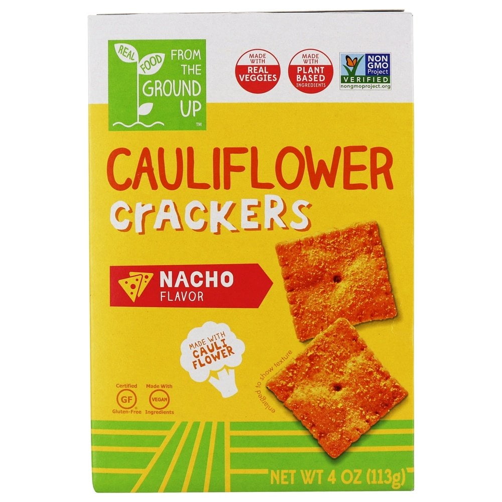 FROM THE GROUND UP CAULIFLOWER CRACKERS NACHO FLAVOR, 4 OZ Walmart