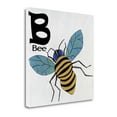thumbnail image 1 of Tangletown Art, 18 x 18 "B - Bee " by Shanni Welsh, Gallery Wrap Canvas Art prin, 1 of 2