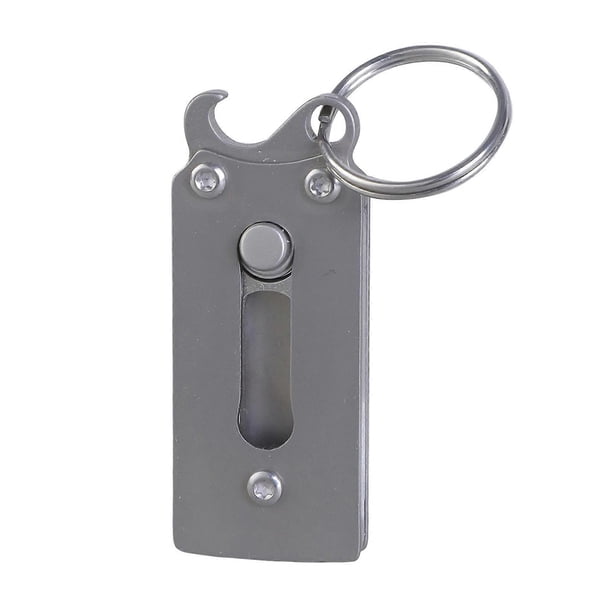 Alloy Peeler with Bottle Opener Kitchen Peeling Tool Metal Texture Suitable for Keychains and Outdoor Adventure