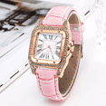 thumbnail image 5 of Reloj Cuadrado De Cuarzo Para Mujer Con Pulsera De Estrellas rosa, 5 of 5