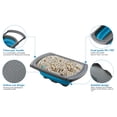 thumbnail image 6 of Collapsible Colander, Blue Silicone Food Strainer, 6-Quart, Dishwasher-Safe by Polerce, 6 of 9