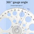 thumbnail image 6 of 5 Pcs 360 Degree Circle Protractor Mathematics Protractor Circle Stencils, 6 of 12