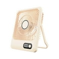 thumbnail image 2 of Digital Display Five Speed Desktop Small Fan USB Charging Portable Home Mini Desktop Small Fan Can Be Wall Mounted High Wind Power Large Capacity Fan, 2 of 6
