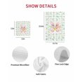 thumbnail image 7 of Easter Kitchen Dish Towels for Drying Dishes Set of 3, Spring Bunny Ears Feet Flowers Green Plaid Waffle Weave Microfiber Hand Tea Bathroom Towels Quick Dry & Absorbent Towel 12x12, 7 of 7