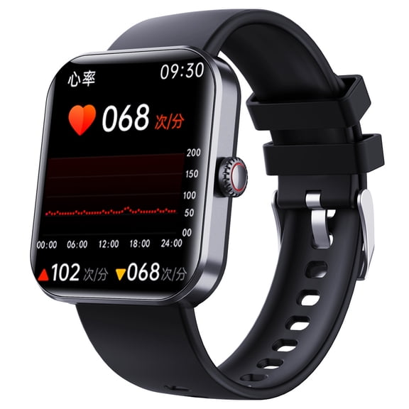 LAATIKUI Smart watch Android and Apple, IP67 waterproof, suitable for women and men's exercise mode, 1.91-inch fitness exercise tracker, answer/make calls/smart reminders