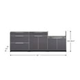 thumbnail image 5 of NewAge Products Outdoor Kitchen Aluminum 3 Piece Cabinet Set with 3-Drawer, Bar and Grill Cabinet, 5 of 14