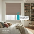 thumbnail image 3 of Chicology Cordless Roman Shades, Khaki (Cotton), 31"W X 64"H, 3 of 6