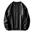 thumbnail image 2 of Zedker Men's Sweater Oversized Cable Knit Vintage Grandpa Aesthetic Pullover Tops Fall Winter Y2k Trendy Clothes, 2 of 8