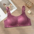 thumbnail image 2 of HomeDM Womens Wireless Bras Comfort Push Up Bra No Underwire Support Lift Bralette Everyday Seamless Tshirt Bras, Pink, 42B-C, 2 of 3