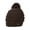 Brown, variant on Youth/Junior Thick Knitted Beanie w/ Pom - Camel