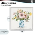 thumbnail image 4 of Stupell Industries Shabby Chic Summer Chinoiserie Assortment White Framed Giclee Art, 24 x 24, by Carol Robinson, 4 of 8