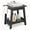 Black, variant on HDPE Shower Bench for Inside Shower, Non-Slip Shower Stool with Handle & Storage Shelf, Bathroom Safety Seat for Shaving Legs, Elderly & Adults Gray