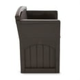 thumbnail image 5 of Suncast 31-Gallon Indoor & Outdoor Storage Patio Bench Chair, Java (3 Pack), 5 of 12