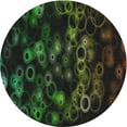 thumbnail image 1 of Ahgly Company Indoor Round Patterned Black Novelty Area Rugs, 7' Round, 1 of 6